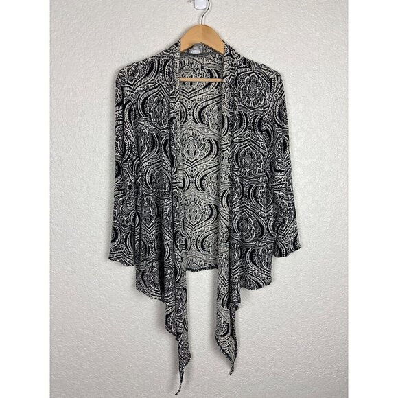 Chicos Travelers Shell and Cardigan Set Womens Size 2/Large Office Career Travel - Picture 9 of 13